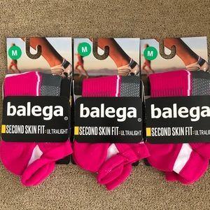 New Balega Ultralight Socks. 3 pair Medium. Pink.